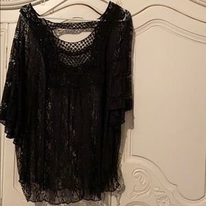 Lace black shirt